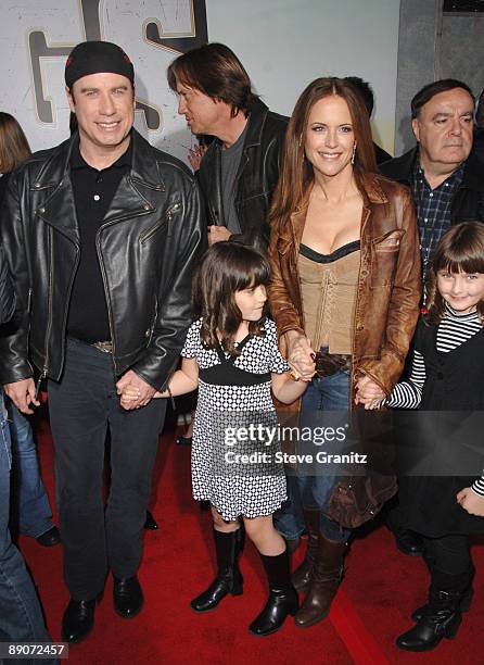 John Travolta, Kelly Preston and daughter