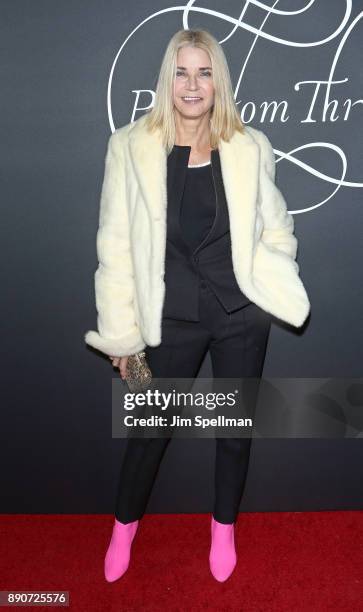 Author Candace Bushnell attends the "Phantom Thread" New York premiere at Harold Pratt House on December 11, 2017 in New York City.