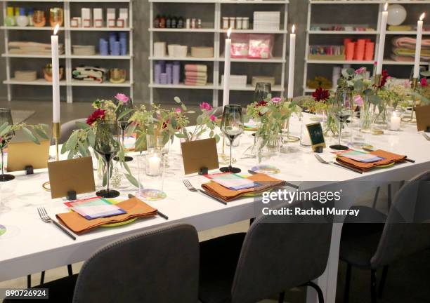 General view of atmosphere at the Domino Outpost + CB2 Influencer Dinner at Fred Segal on December 11, 2017 in Los Angeles, California.