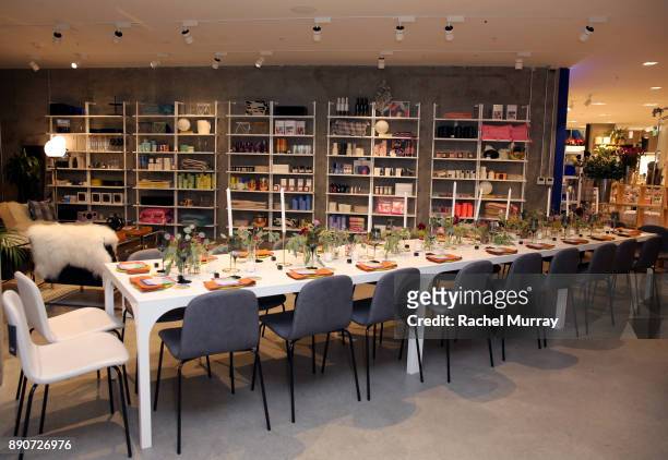 General view of atmosphere at the Domino Outpost + CB2 Influencer Dinner at Fred Segal on December 11, 2017 in Los Angeles, California.