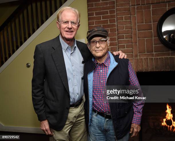 Ed Begley Jr and Norman Lear attend The Big Sick Cocktail Reception at The Chateau Marmont on December 11, 2017 in Los Angeles, California.