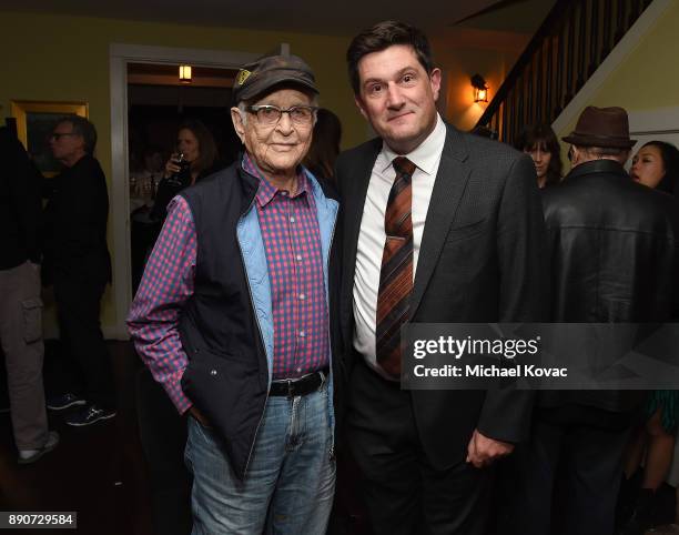 Norman Lear and Michael Showalter attend The Big Sick Cocktail Reception at The Chateau Marmont on December 11, 2017 in Los Angeles, California.