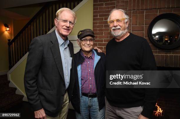 Ed Begley Jr, Norman Lear, and Jonathan Dana attend The Big Sick Cocktail Reception at The Chateau Marmont on December 11, 2017 in Los Angeles,...
