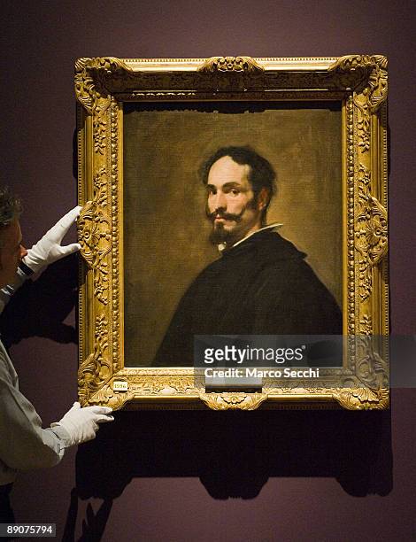 Portrait by Velasquez at the National Gallery of Scotland's 'Goya to Picasso' exhibition on July 17, 2009 in Edinburgh, Scotland.