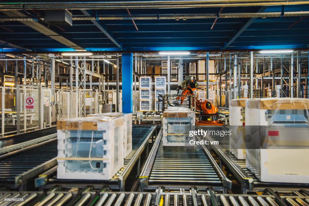 Washing machine packing line