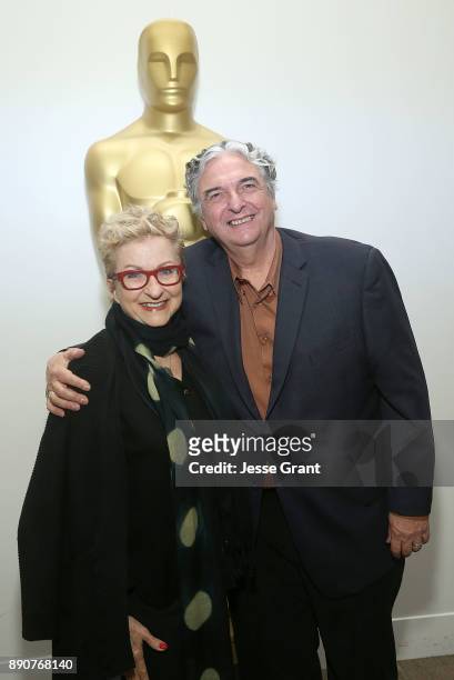 Writer/Producer Anna Thomas and director Gregory Nava attend the screening of "El Norte" at the Academy of Motion Picture Arts and Sciences on...