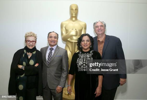 Writer/Producer Anna Thomas, actor David Villalpando, actor Zaide Silvia Gutierrez and director Gregory Nava attend the screening of "El Norte" at...