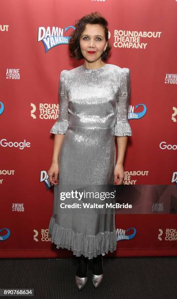 Maggie Gyllenhaal attends the cast party for the Roundabout Theatre Company presents a One-Night Benefit Concert Reading of 'Damn Yankees' at the...