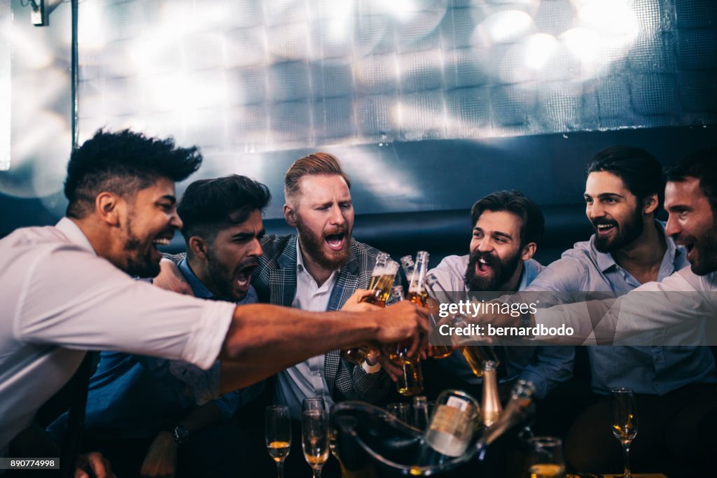 Enjoying their night out