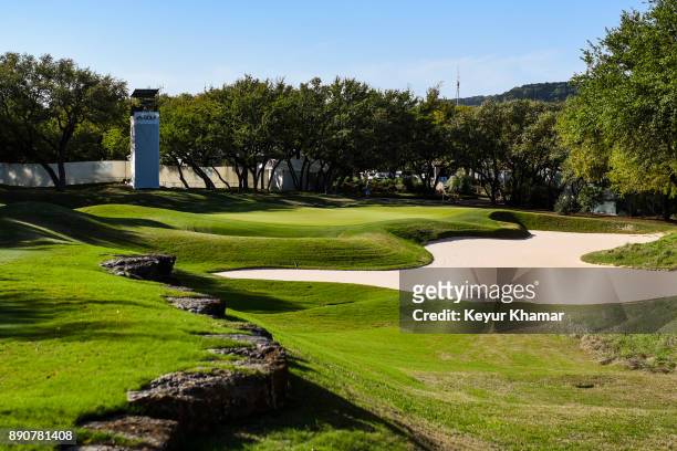 Course scenic view of the seventh hole during round two of the World Golf Championships - Dell Technologies Match Play at Austin Country Club on...
