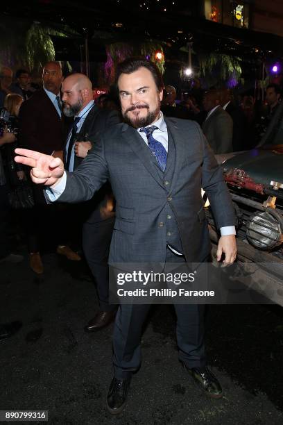 Jack Black attends the premiere of Columbia Pictures' "Jumanji: Welcome To The Jungle" on December 11, 2017 in Hollywood, California.