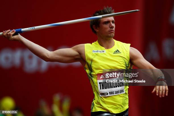Andreas Thorkildsen of Norway competes in the Mens Javelin during the IAAF Golden League Track and Field meeting on July 17, 2009 in Paris, France.