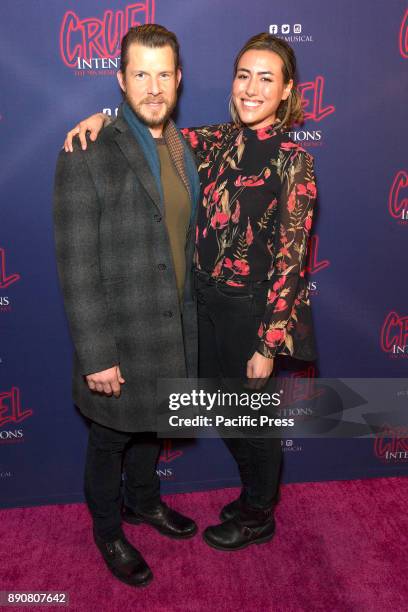 Eric Mabius, Ivy Sherman attend Opening night of Cruel Intentions musical at Poisson Rouge.