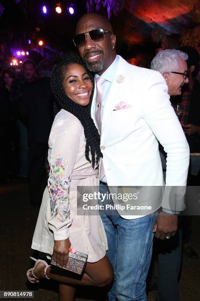 Shahidah Omar and JB Smoove attend the premiere of Columbia Pictures' "Jumanji: Welcome To The Jungle" - After Party on December 11, 2017 in...