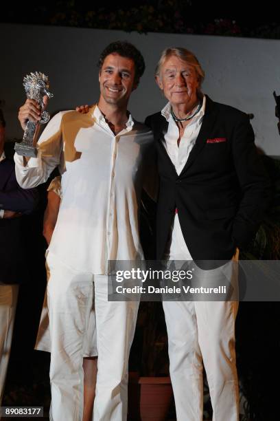 Raul Bova and Joel Schumacher attend day six of the Ischia Global Film And Music Festival on July 17, 2009 in Ischia, Italy.