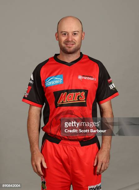 Tim Ludeman during the Melbourne Renegades BBL headshots session on December 10, 2017 in Melbourne, Australia.