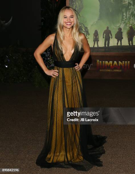 Madison Iseman attends the premiere of Columbia Pictures' 'Jumanji: Welcome To The Jungle' on December 11, 2017 in Los Angeles, California.