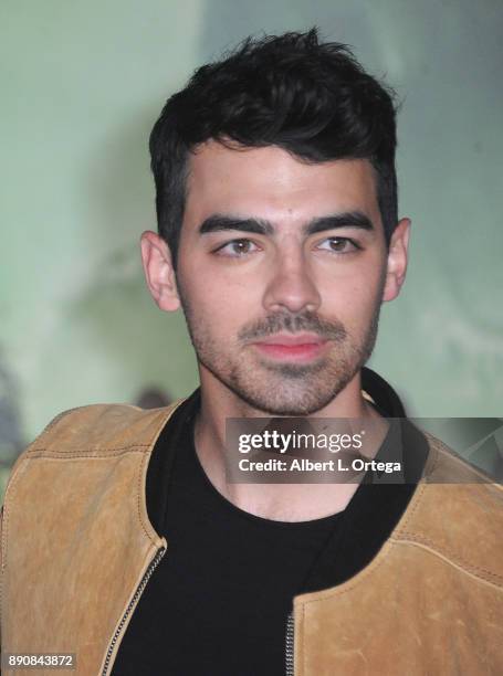 Musician Joe Jonas arrives for the Premiere Of Columbia Pictures' "Jumanji: Welcome To The Jungle" held at The TLC Chinese Theater on December 11,...