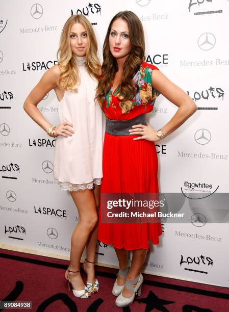 Personality Whitney Port and Roxy Olin attend the L*Space by Monica 2010 fashion show after party during Mercedes-Benz Fashion Week Swim at Louis at...