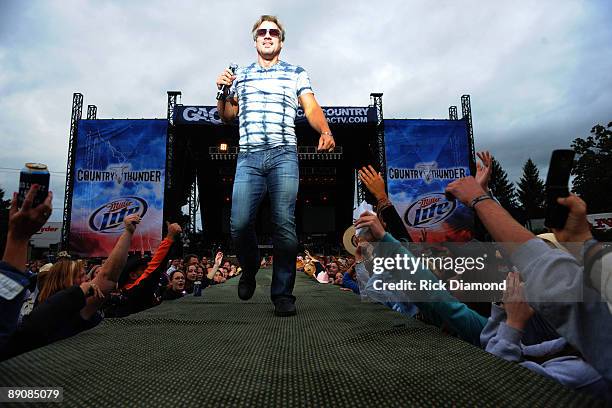 Singer/Songwriter Phil Vassar performs at the 17th Annual Country Thunder USA music festival on July 17, 2009 in Twin Lakes, Wisconsin.