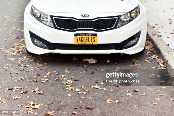 vanity plate - new york state license plate stock pictures, royalty-free photos & images