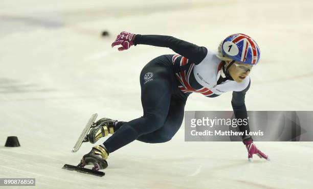Elise Christie of Great Britain pictured during a media day for the Athletes Named in the GB Short Track Speed Skating Team for the PyeongChang 2018...