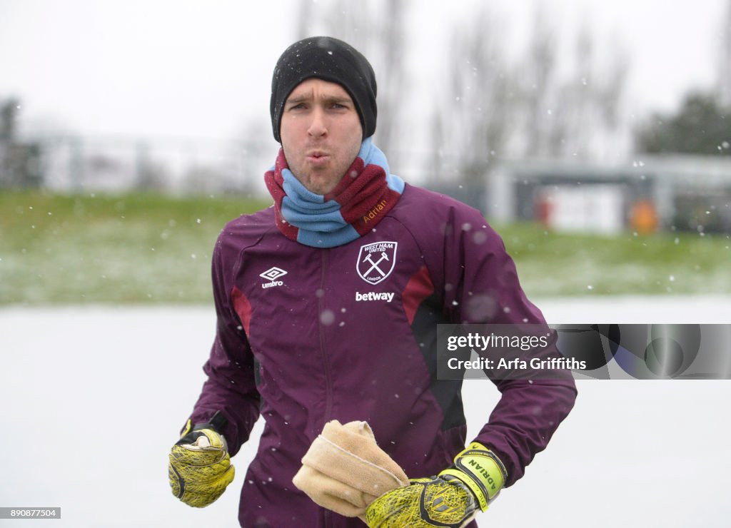 West Ham United Training and Press Conference