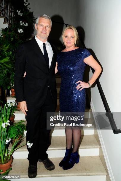 Neil Berger and Diana Kellogg attend the New York premiere of "Phantom Thread" After Party at Harold Pratt House on December 11, 2017 in New York...