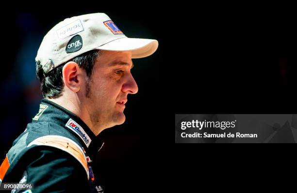 Isidre Esteve attends a press conference presenting the Dakar 2018 Repsol Rally Team on December 12, 2017 in Madrid, Spain.