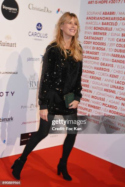 Sarah Lavoineattends Link Pour Aides: Charity Dinner at Pavillon Cambon on December 11, 2017 in Paris, France.