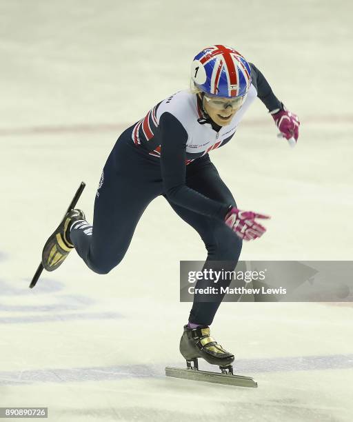 Elise Christie of Great Britain pictured during a media day for the Athletes Named in the GB Short Track Speed Skating Team for the PyeongChang 2018...
