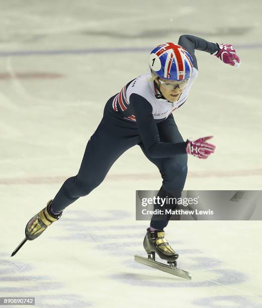 Elise Christie of Great Britain pictured during a media day for the Athletes Named in the GB Short Track Speed Skating Team for the PyeongChang 2018...