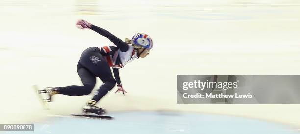 Elise Christie of Great Britain pictured during a media day for the Athletes Named in the GB Short Track Speed Skating Team for the PyeongChang 2018...