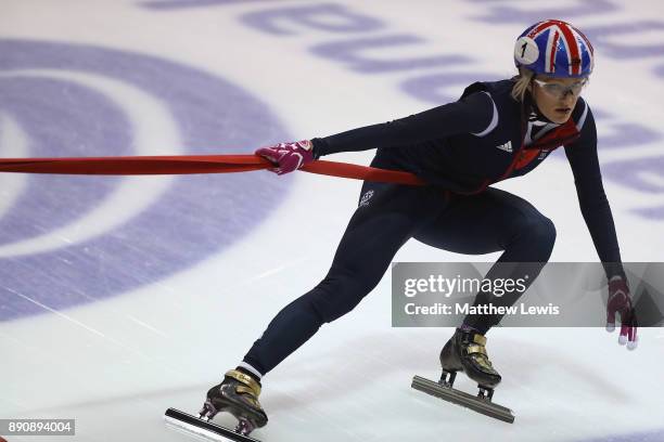 Elise Christie of Great Britain pictured during a media day for the Athletes Named in the GB Short Track Speed Skating Team for the PyeongChang 2018...