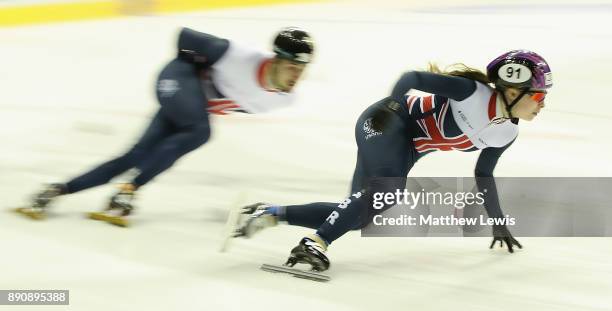 Jennifer Pickering of Great Britain pictured during a media day for the Athletes Named in the GB Short Track Speed Skating Team for the PyeongChang...