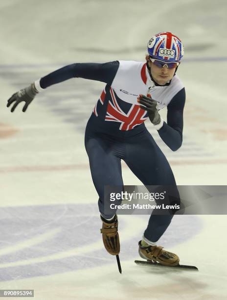 Farrell Treacy of Great Britain pictured during a media day for the Athletes Named in the GB Short Track Speed Skating Team for the PyeongChang 2018...