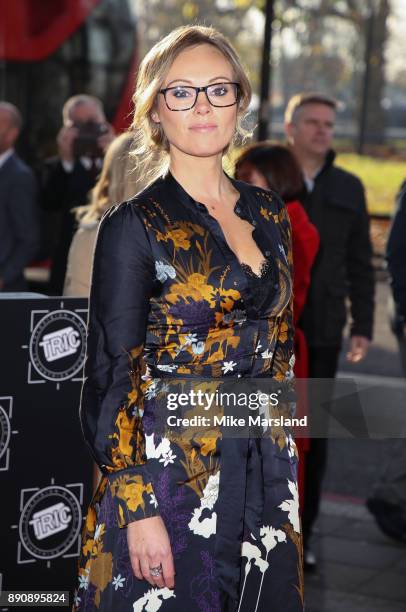 Michelle Dewberry attends the TRIC Awards Christmas lunch at Grosvenor House, on December 12, 2017 in London, England.