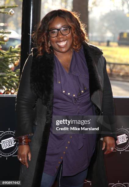 Chizzy Akudolu attends the TRIC Awards Christmas lunch at Grosvenor House, on December 12, 2017 in London, England.