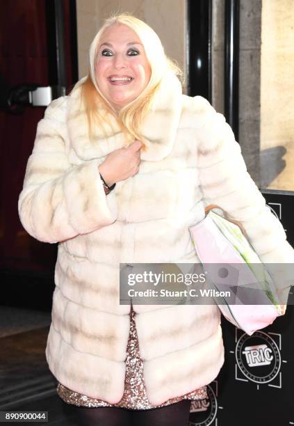Vanessa Feltz attends the TRIC Awards Christmas lunch at Grosvenor House, on December 12, 2017 in London, England.