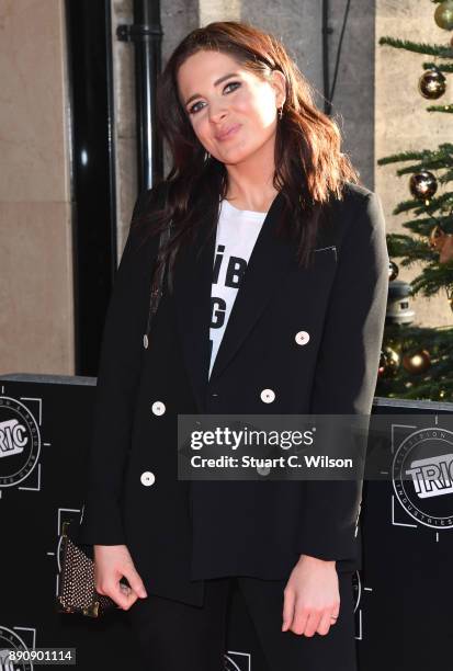 Binkie Felstead attends the TRIC Awards Christmas lunch at Grosvenor House, on December 12, 2017 in London, England.