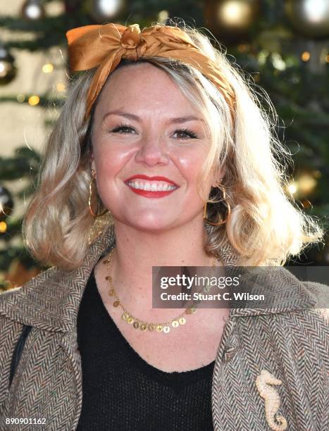 Charlie Brooks attends the TRIC Awards Christmas lunch at Grosvenor House, on December 12, 2017 in London, England.