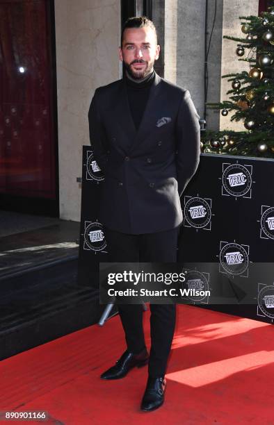 Pete Wicks attends the TRIC Awards Christmas lunch at Grosvenor House, on December 12, 2017 in London, England.