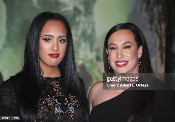 Simone Johnson and Dany Garcia arrive for the Premiere Of Columbia Pictures' "Jumanji: Welcome To The Jungle" held at The TLC Chinese Theater on...