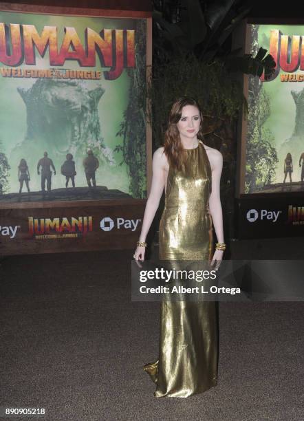 Actress Karen Gillan arrives for the Premiere Of Columbia Pictures' "Jumanji: Welcome To The Jungle" held at The TLC Chinese Theater on December 11,...