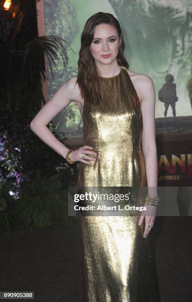 Actress Karen Gillan arrives for the Premiere Of Columbia Pictures' "Jumanji: Welcome To The Jungle" held at The TLC Chinese Theater on December 11,...