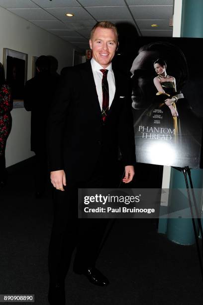 Diego Klattenhoff attends the New York premiere of "Phantom Thread" at The Film Society of Lincoln Center, Walter Reade Theatre on December 11, 2017...