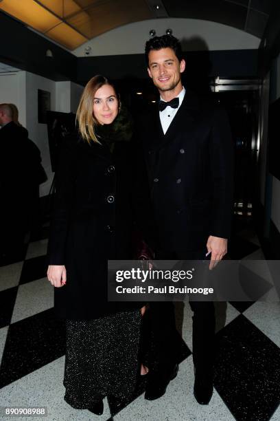 Lauren Gaudette and Garrett Neff attend the New York premiere of "Phantom Thread" at The Film Society of Lincoln Center, Walter Reade Theatre on...