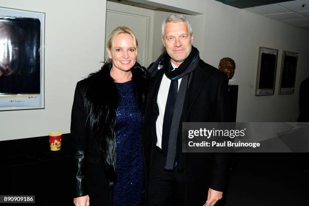 Diana Kellogg and Neil Bergerattends the New York premiere of "Phantom Thread" at The Film Society of Lincoln Center, Walter Reade Theatre on...