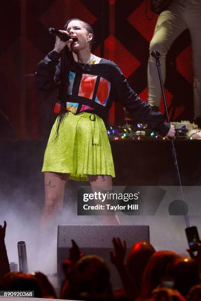 Halsey performs during the 2017 Z100 Jingle Ball on December 11, 2017 in Washington, DC.