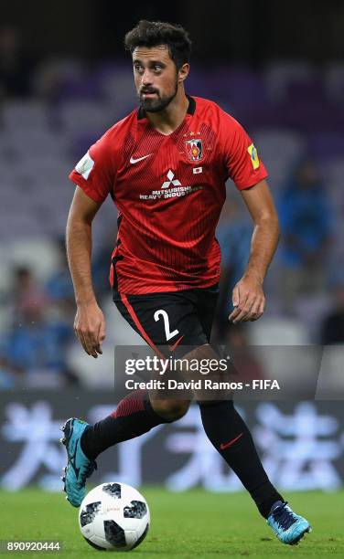 Mauricio Antonio of Urawa Reds in action during the FIFA Club World Cup UAE 2017 fifth place playoff match between Wydad Casablanca and Urawa Reds on...